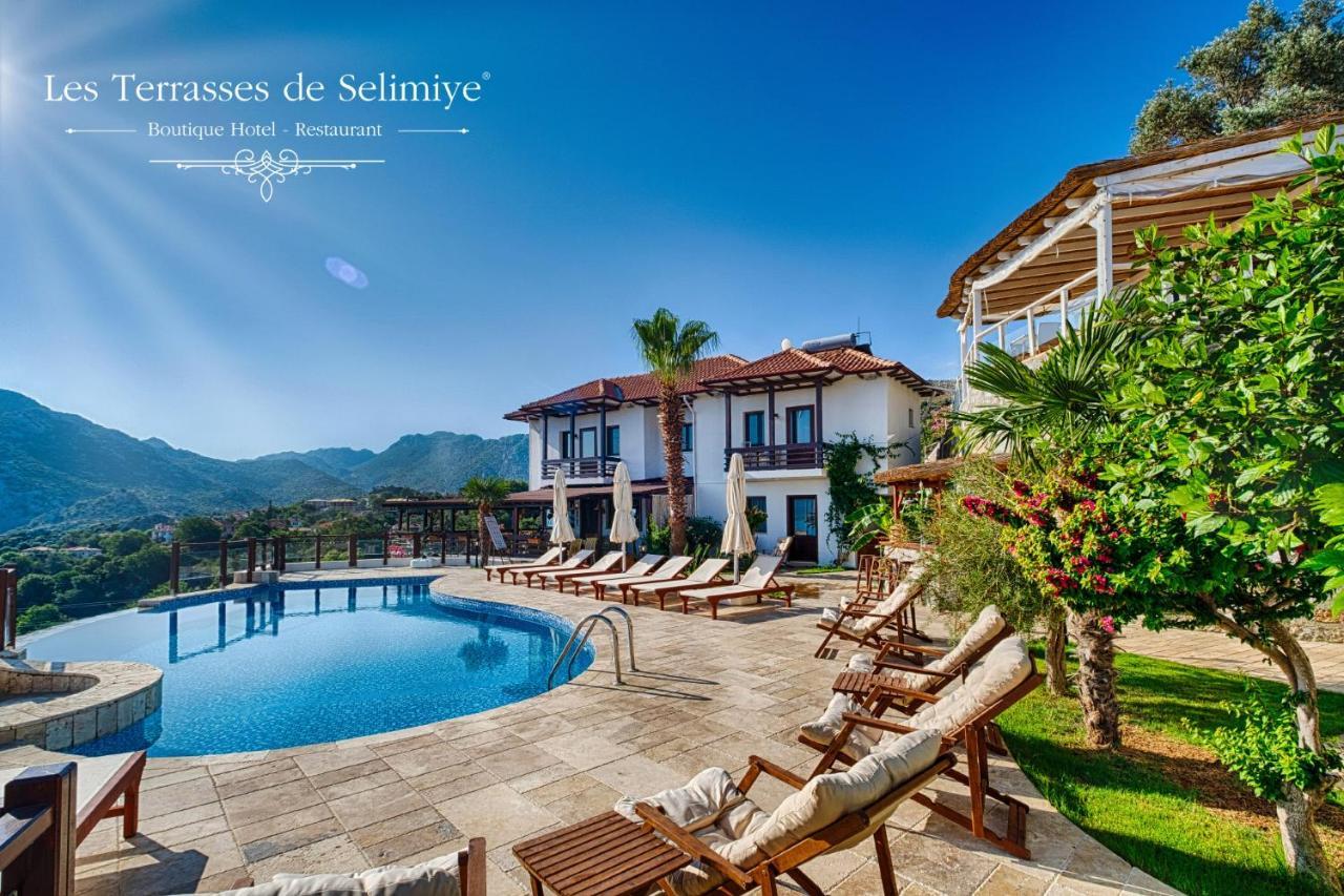 ホテル Les Terrasses De Selimiye セリミエ エクステリア 写真