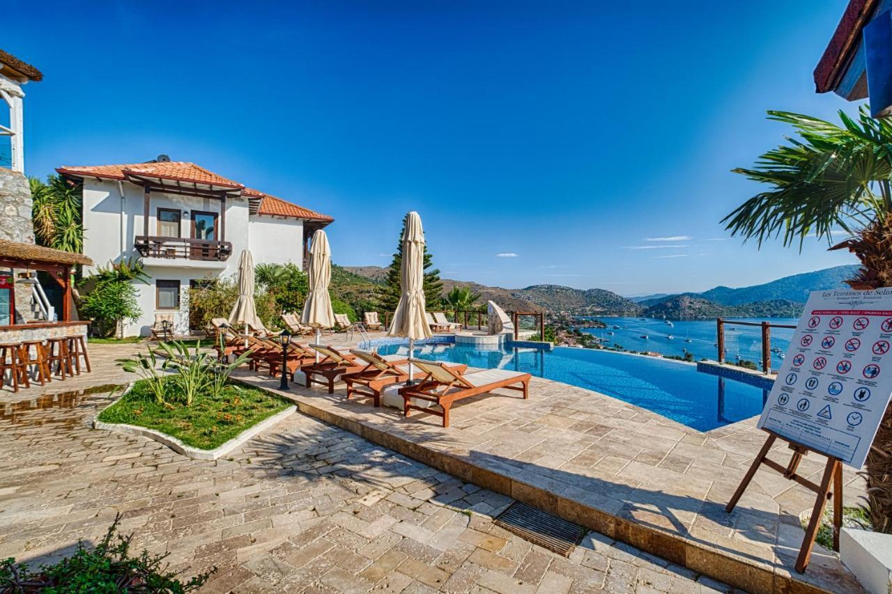 ホテル Les Terrasses De Selimiye セリミエ エクステリア 写真